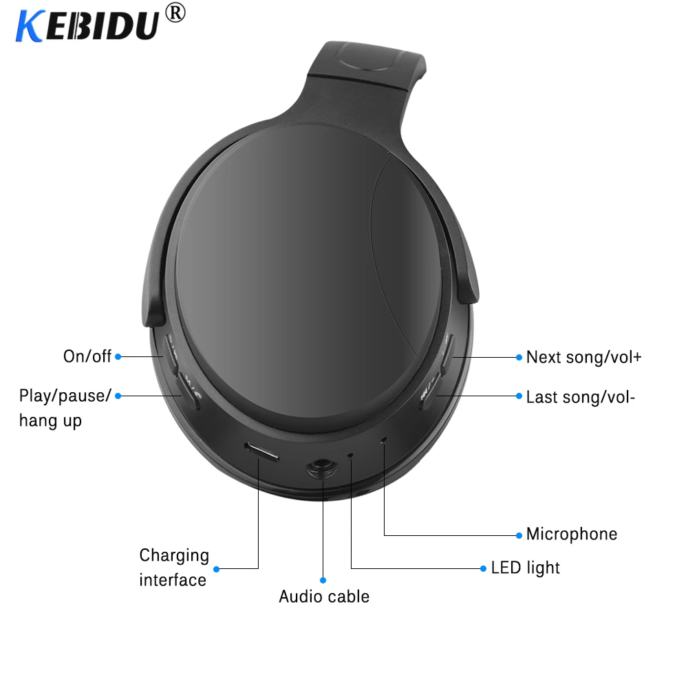 Kebidu Bluetooth 5 0 гарнитура беспроводные наушники для телефона iPhone Xiaomi Huawei