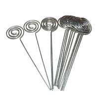 50pack place card holder pickring loop swirl wire clip photo metal clamp for diy craft gift making note memo holdersilve