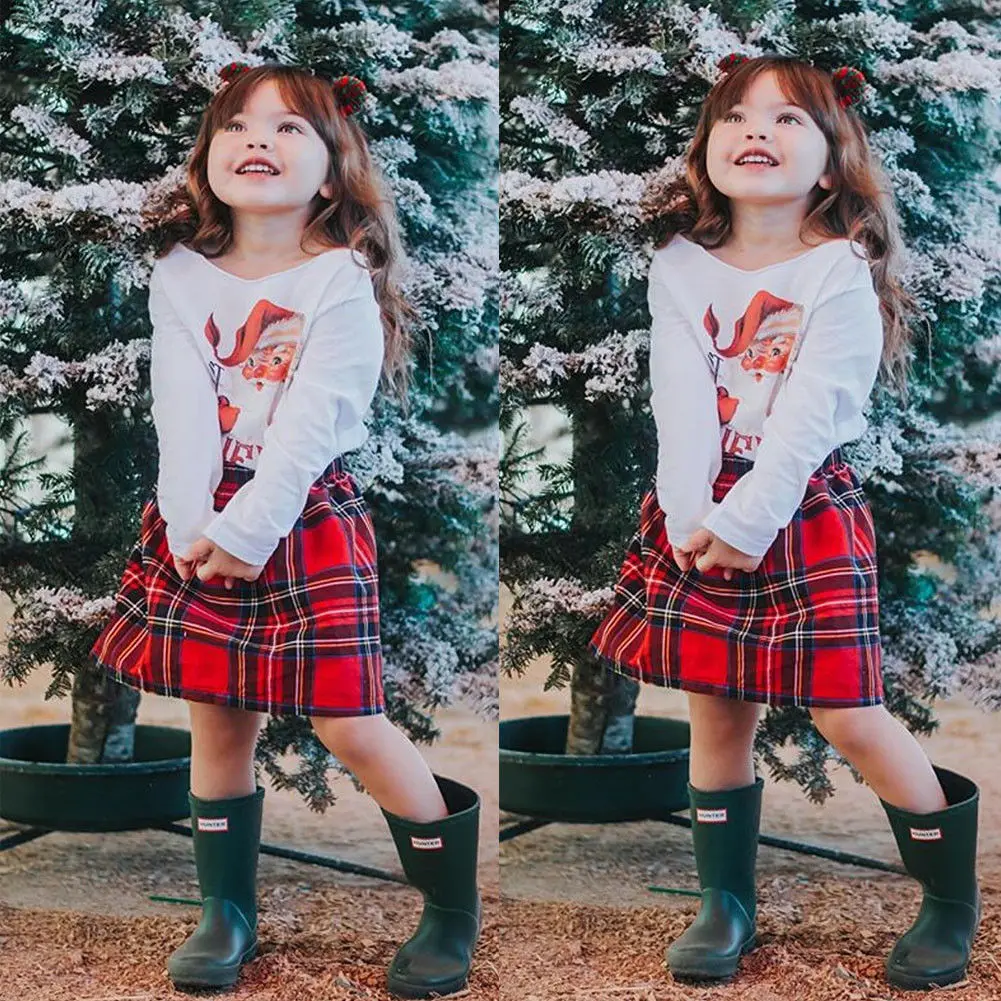 Новое поступление детская Рождественская футболка с Санта Клаусом для