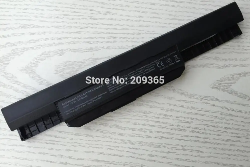 HSW Новые 6 ячеек Φ K53JT K53S K53SA K53SC K53SD K53SE K53SJ K53SN K53SV K53T K53TA K53U Аккумулятор для ноутбука