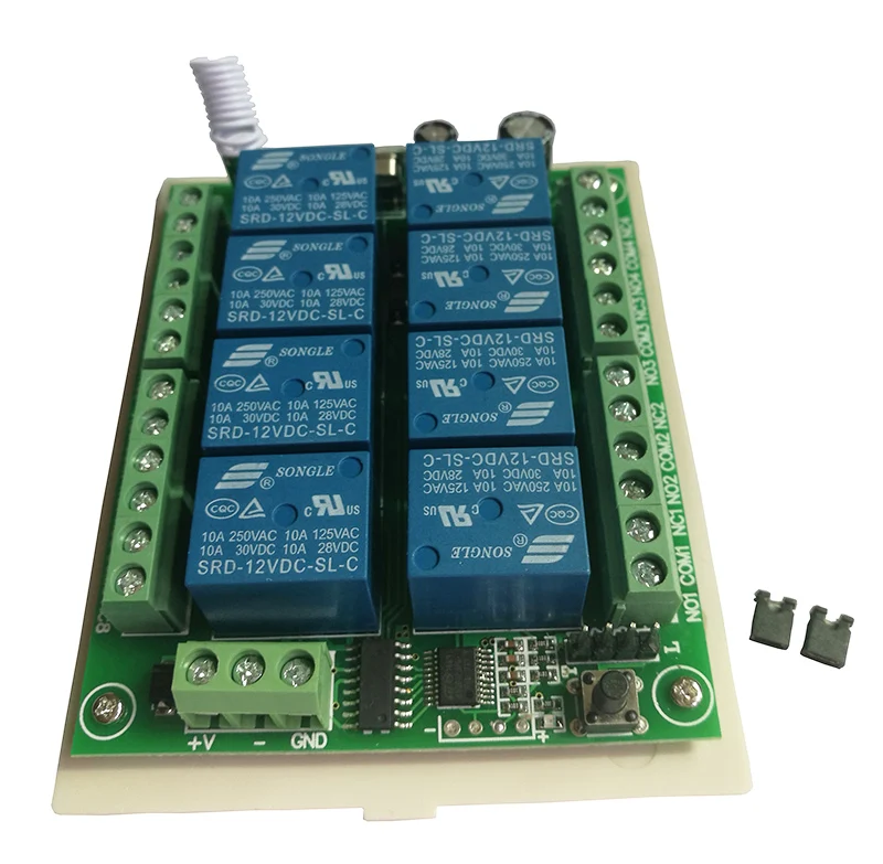 DC 12 V 24 V 8 каналов 8CH RF беспроводной пульт дистанционного управления, 315/433 MHz передатчик и приемник/двери гаража/лампа