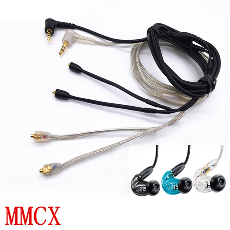 OKCSC MMCX оригинальный кабель для Shure Se215 535 846 позолоченный провод наушников