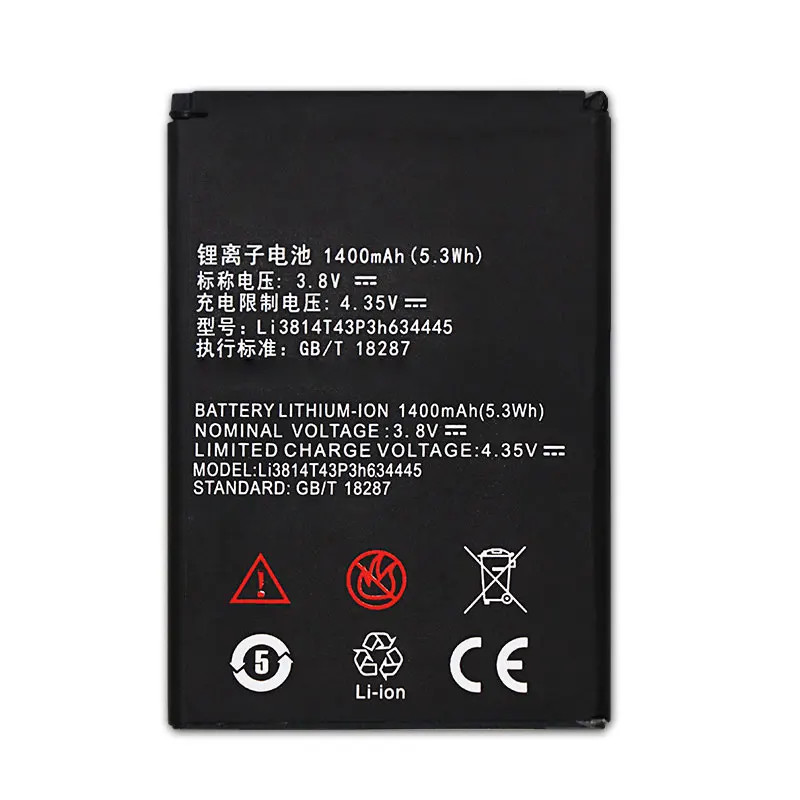 Mcdark 1400 мАч Li3814T43P3h634445 батарея для ZTE Blade L110 A112 V815W аккумуляторная AKKU ACCU PIL мобильный