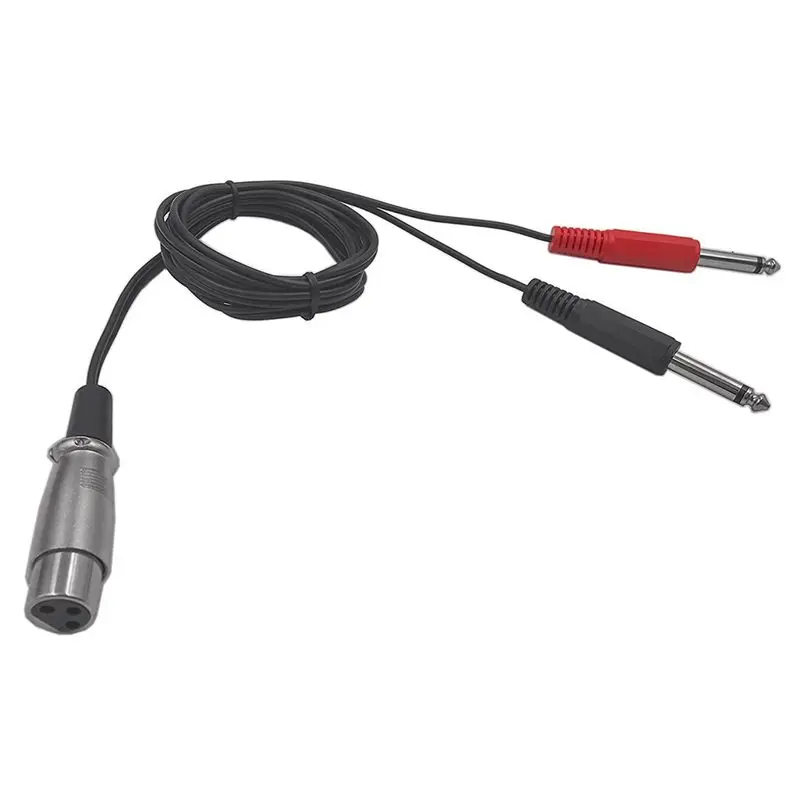 Гнездо XLR с двойным Моно 6 35 мм 1/4 дюйма моно штекер стерео аудио кабель провод для