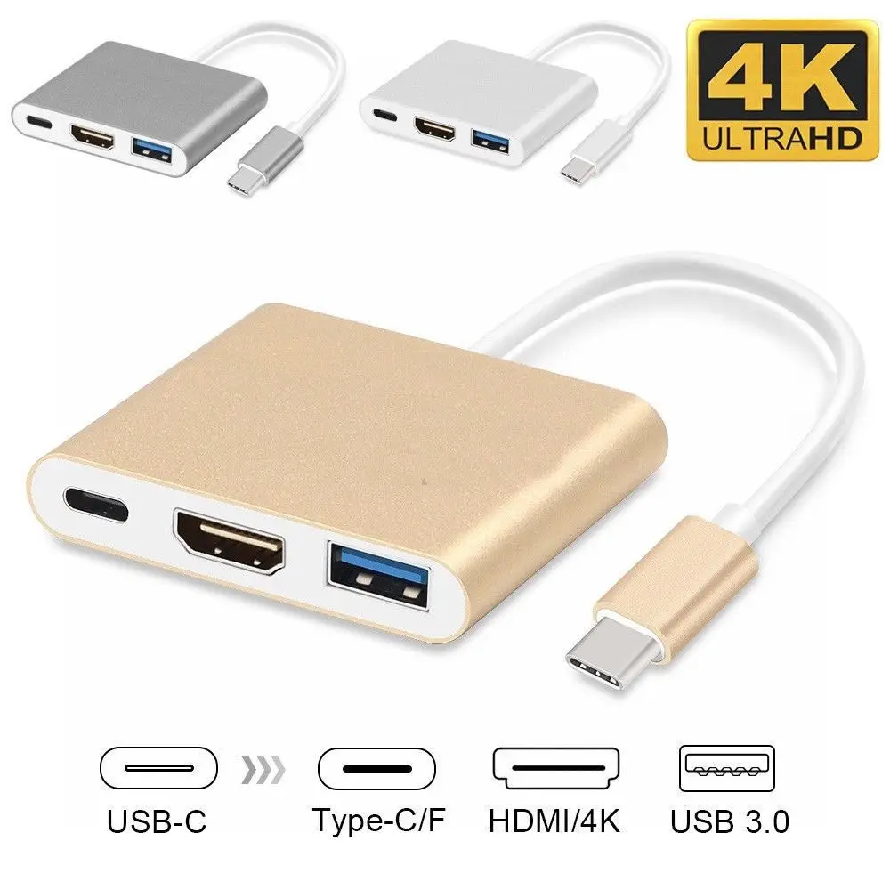 Type C USB 3 1-USB-C 4 K HDMI 0 кабель-адаптер в 1 концентратор для Macbook Pro | Электроника