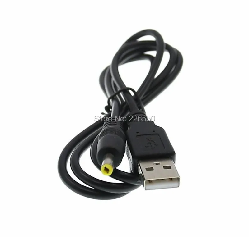 

1000pcs lots Factory wholesaler for psp USB Charging Cable USB To DC 4.0x1.7mm Plug 5V Power Charge Cable Cord 80cm