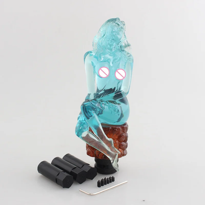 Кристально-прозрачная синяя сексуальная леди девочка украшение серии богини