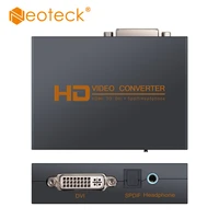 neoteck hdmi compatibe to dvi video audio converter 2 0 5 1ch opitcal 3 5mm jack audio output 1080p digital to analog converter