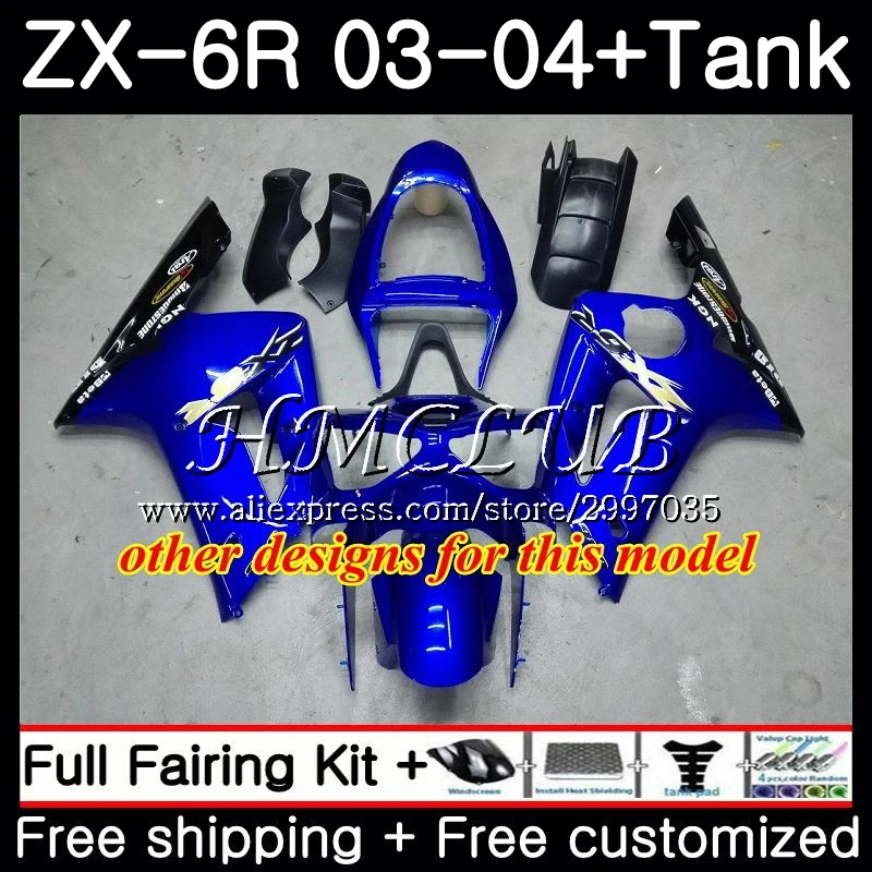 + Бак для KAWASAKI NINJA ZX600 ZX636 ZX 6R 2003 2004 56h3 636 6 R 600CC глянцевый черный ZX6R 03 04