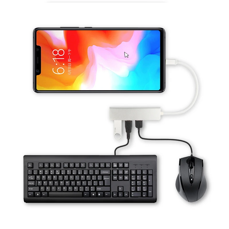 Адаптер USB 3 0 для Samsung Galaxy S9/S8 s8 + Huawei Mate 10 20 /P20 Pro|USB-хабы| |