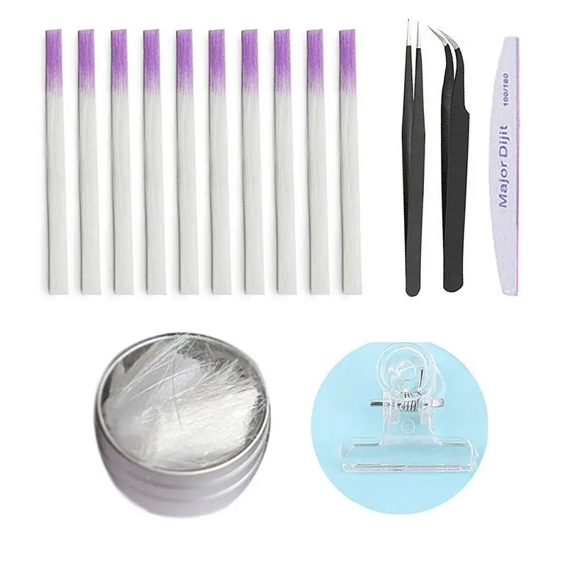 Оптоволоконный стеклянный набор для наращивания ногтей Fibernails волоконный шелка