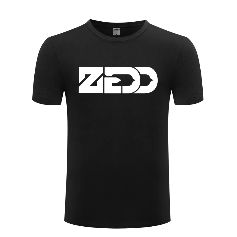 

Мужская футболка DJ ZEDD в стиле хип-хоп, новинка 2018, повседневная хлопковая футболка с коротким рукавом и круглым вырезом, Топ