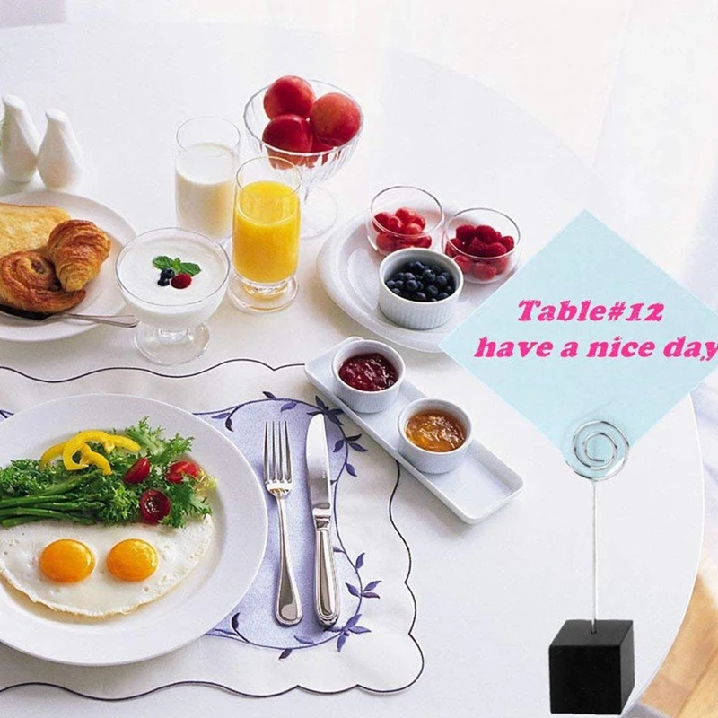 10 шт. держатель музыкальной формы для настольного номера карточка с именем и