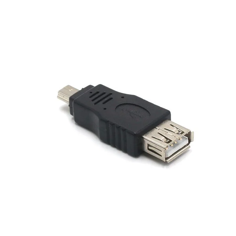 100 шт./лот проверка перед отправкой USB A переходник с женского на мини B мужским