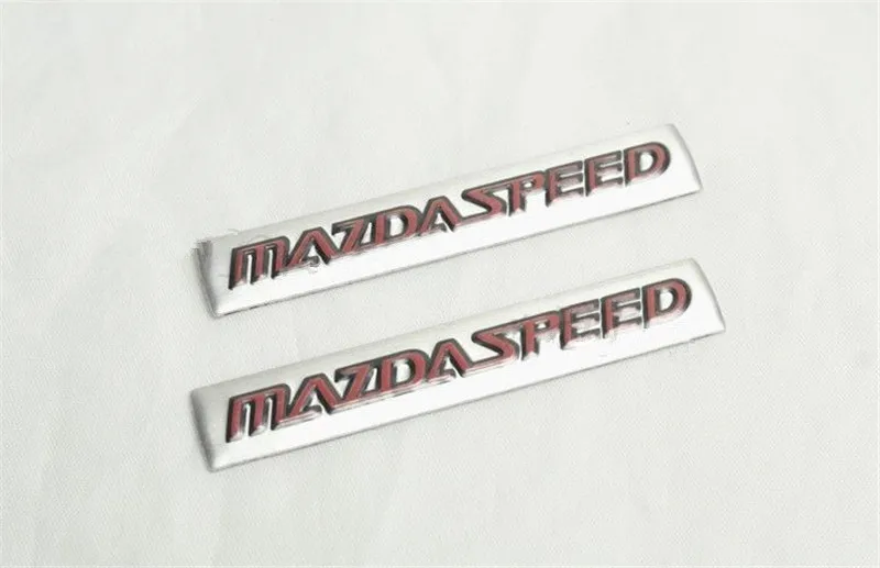 2 шт. Алюминий Авто MazdaSpeed сплав Стикеры значок кузова эмблемы для багажника