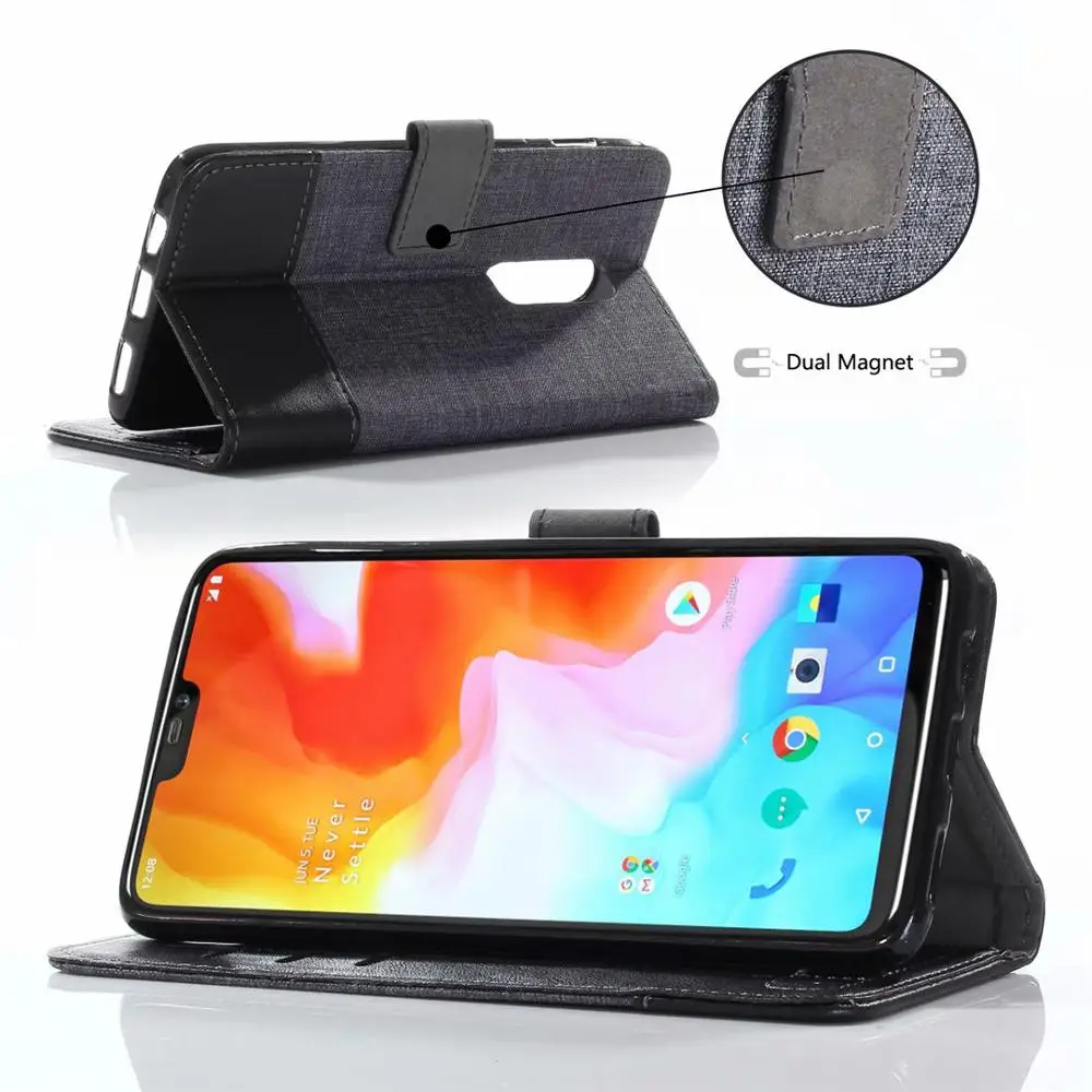 Чехол книжка для телефона OnePlus 7T 7 pro 6 6T 5 5T 3 3T силиконовый чехол бумажник из ТПУ
