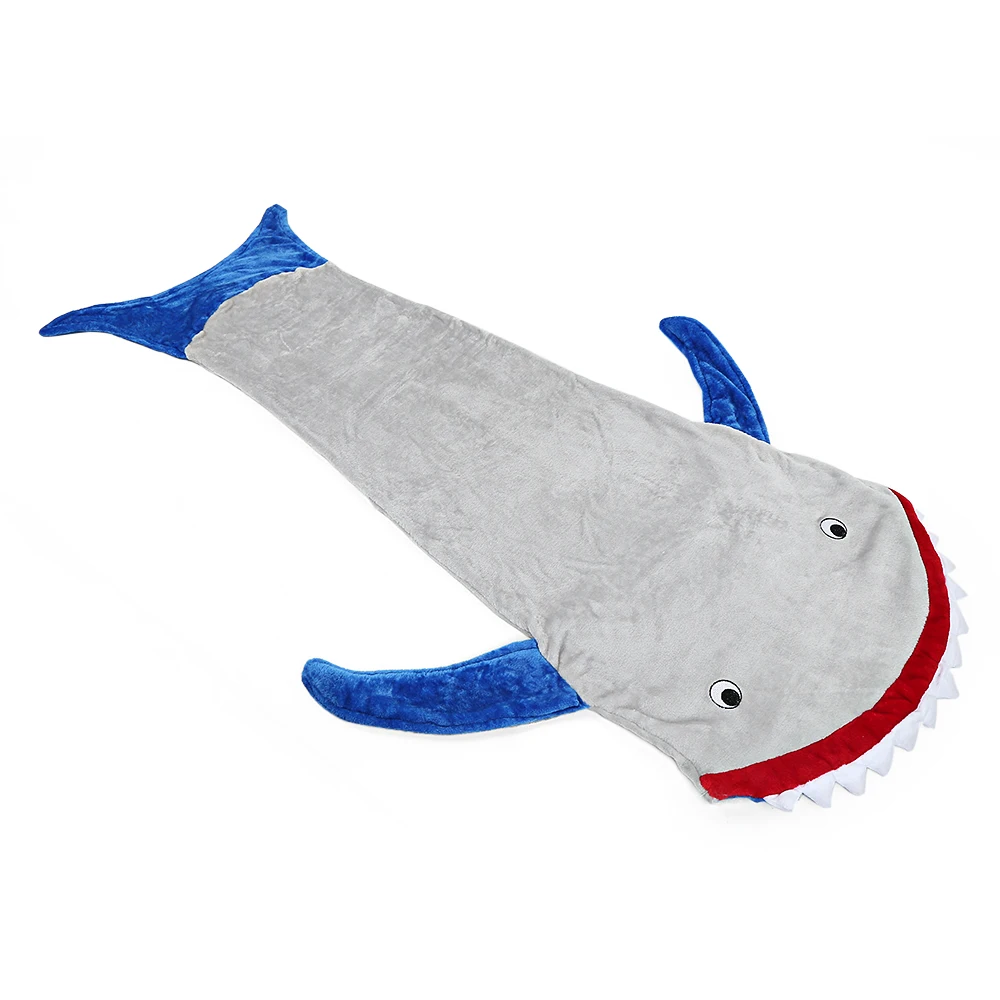 Одеяло Спальный мешок с рыбьим хвостом флис Осень Зима уплотненное теплое