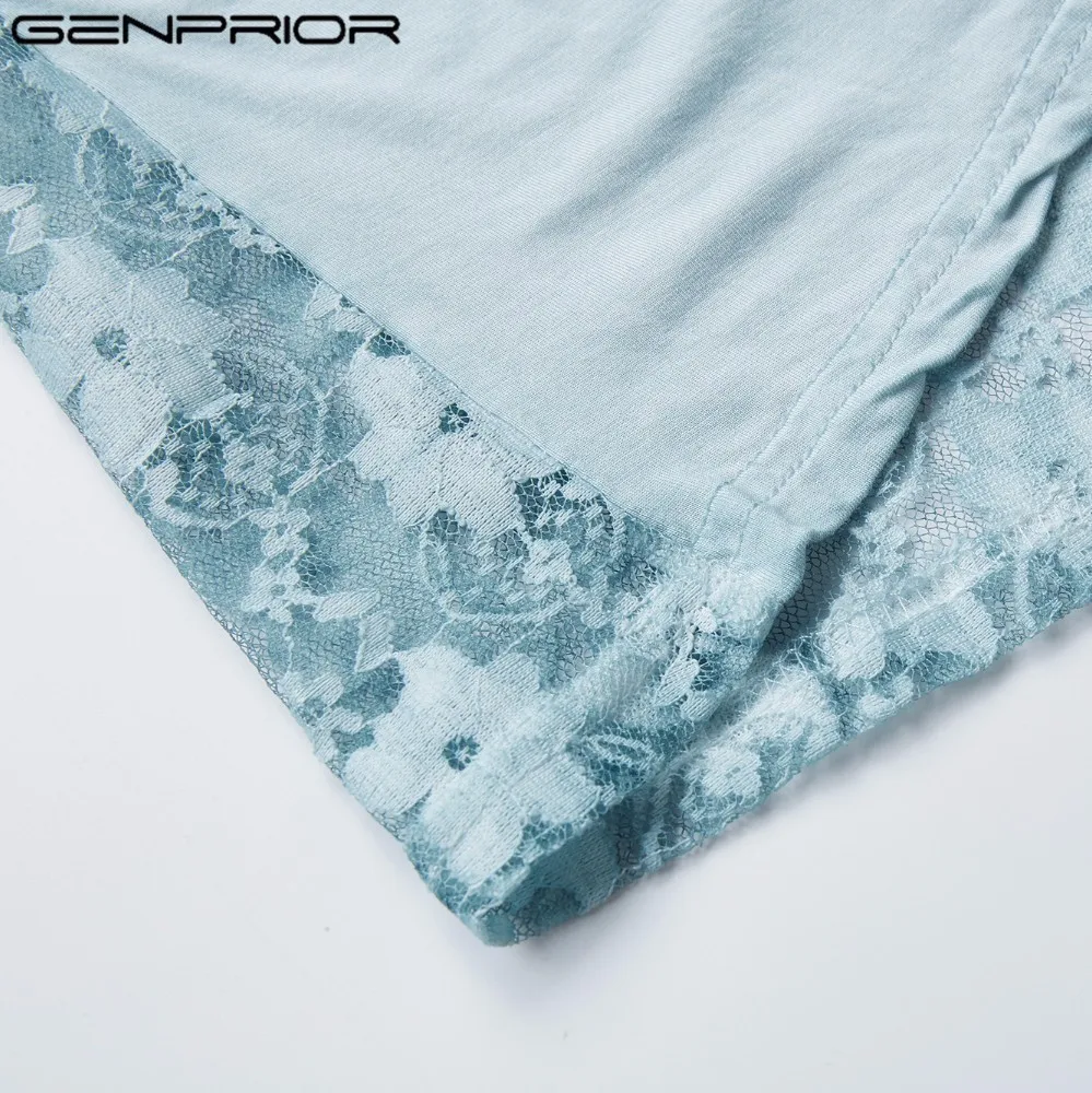 GENPRIOR Женское пальто новинка длинное элегантное хлопковое цветочное Сетчатое