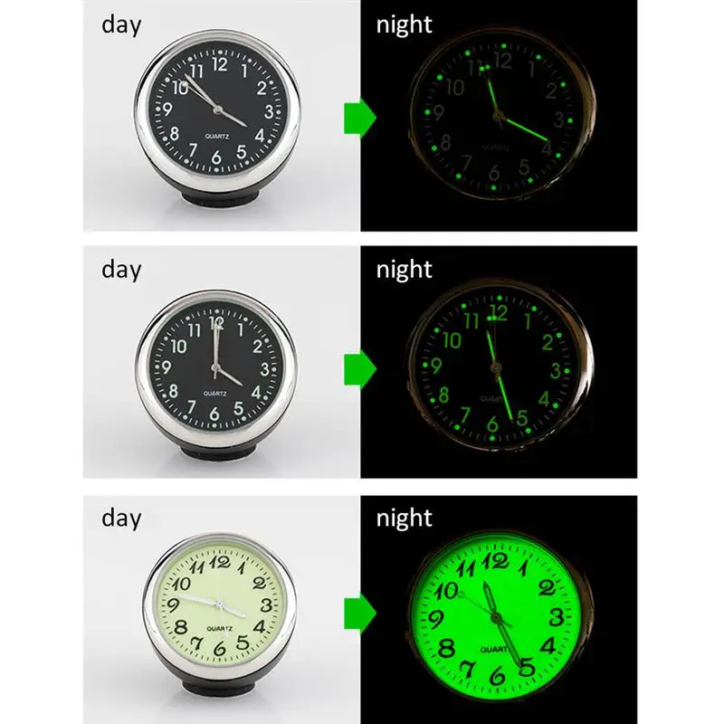 1pc Luminous Mechanical Clock Thermometer Hygrometer Steel Core Pointer For Car Vehicle | Автомобили и мотоциклы