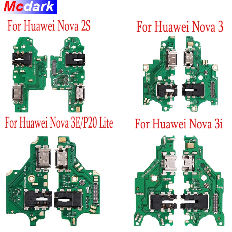 Для Huawei Nova 2S 3 плата Micro USB разъем для зарядки порт гибкий кабель микрофон 3E/P20 Lite