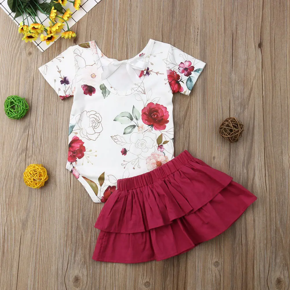 2019 Emmababy Новинка для новорожденных Одежда маленьких девочек одежда Цветочный