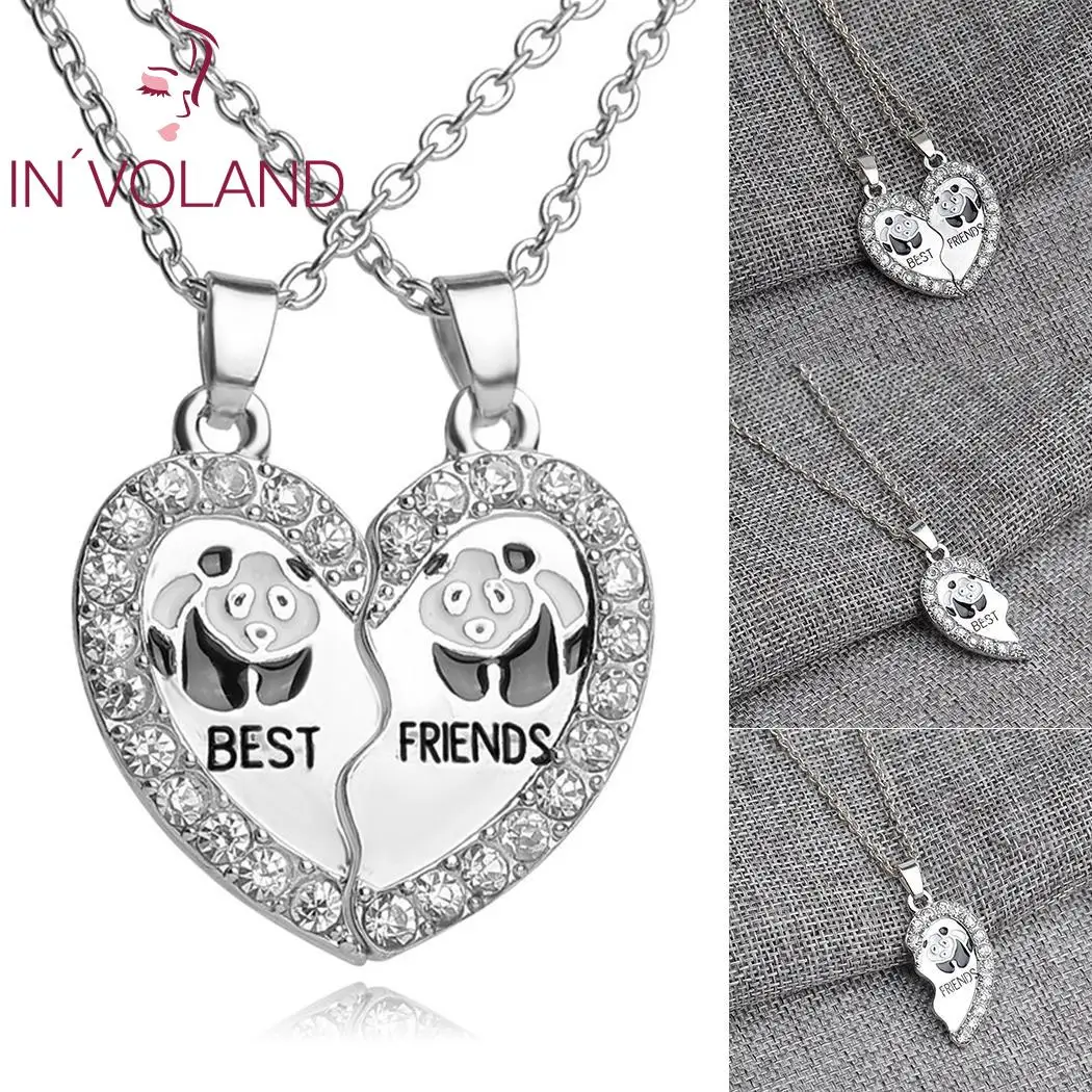 Новый Модные в форме сердца Шарм Цепи соединительное звено Подвеска серебряные