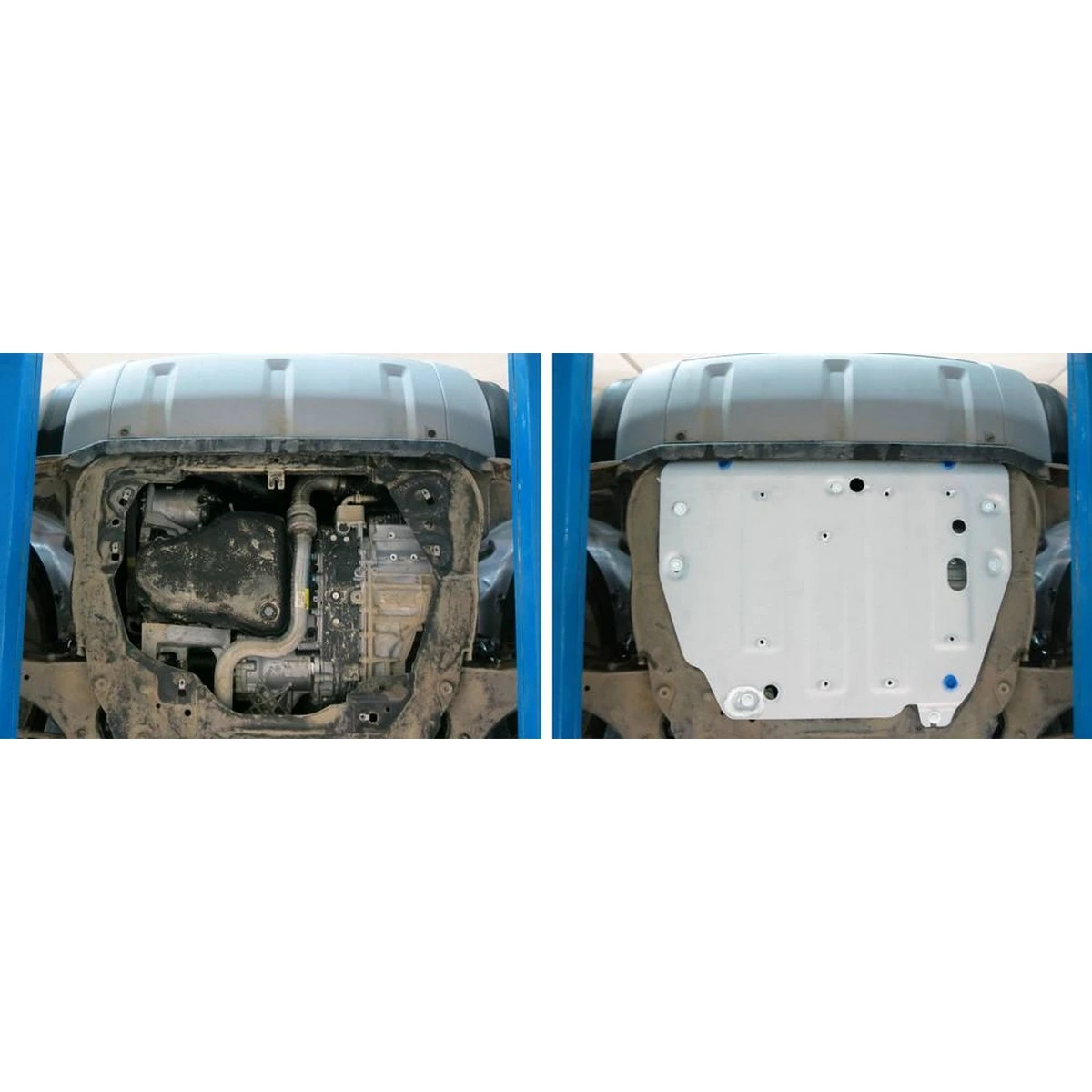 Защита картера и КПП Rival 333.3103.1 (для Jaguar E Pace V 2.0d (150 л.с.) 4WD АКПП 2017 н.в./Land Rover Discovery Sport