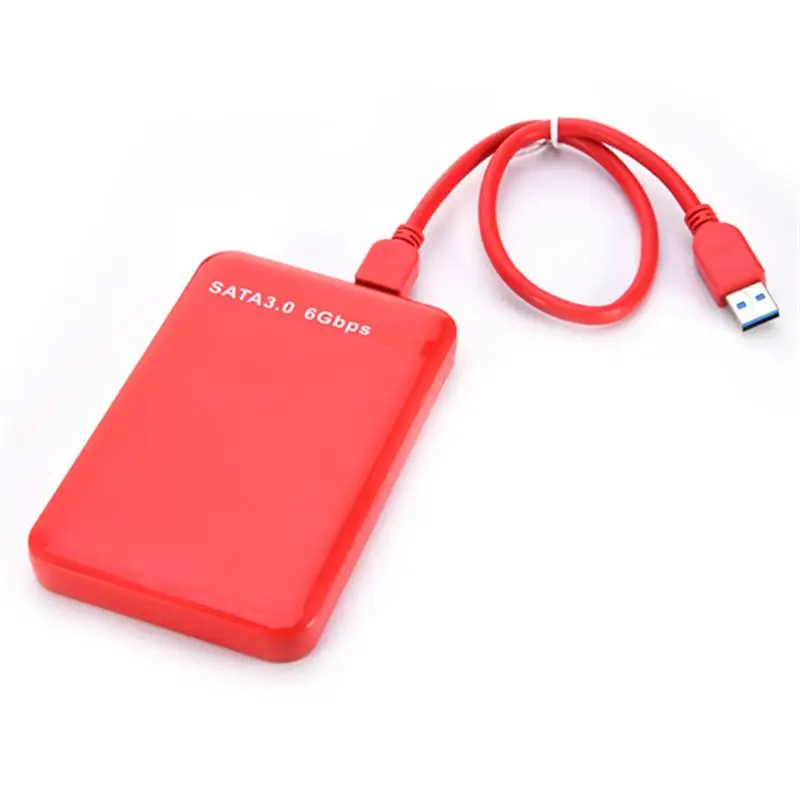 Красный 2 5 &quotUSB3.0 SATA3.0 HDD жесткий диск Корпус для внешнего жесткого диска