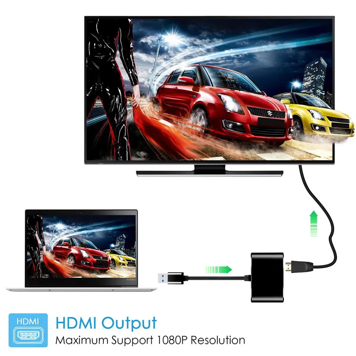 USB3.0 к совместимому с HDMI VGA адаптер 4K HD 1080P все в одном! Многофункциональная Дисплей
