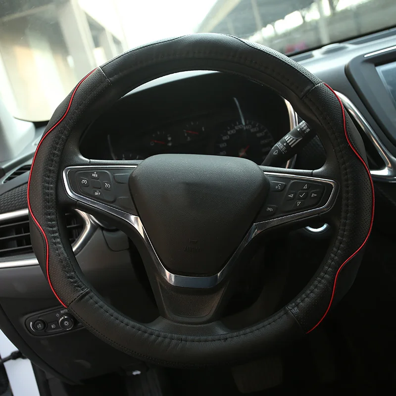 Защитный чехол для рулевого колеса 38 см из искусственной кожи аксессуары Ford C Max