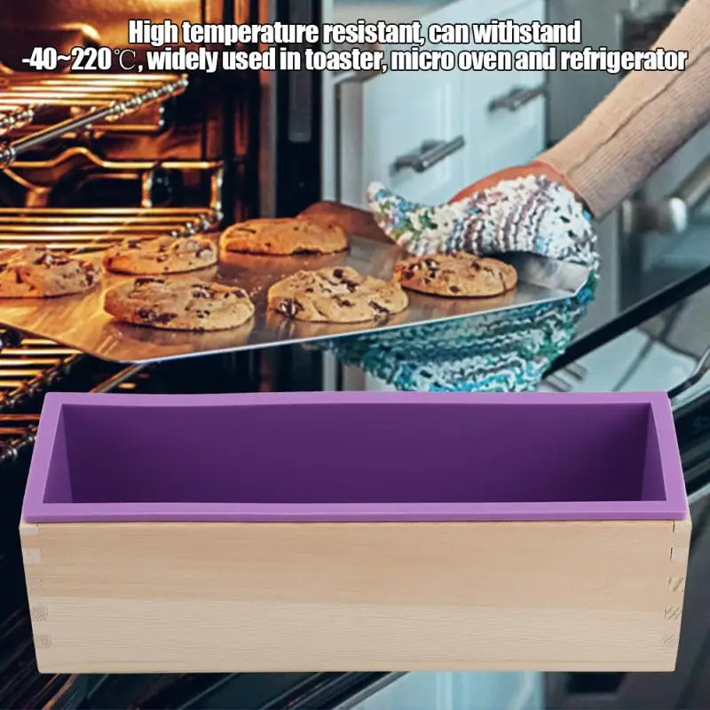 1200 мл прямоугольная силиконовая форма для мыла DIY инструмент выпечки торта