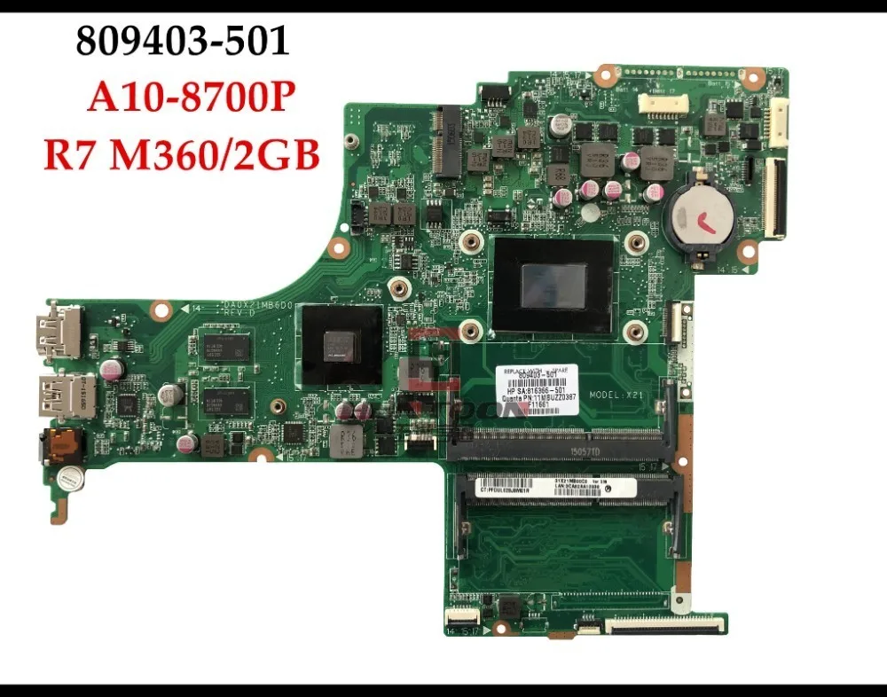 Высокое качество 809403 501 для Pavilion 17 G Series 17Z G000 материнская плата ноутбука DA0X21MB6D0 A10