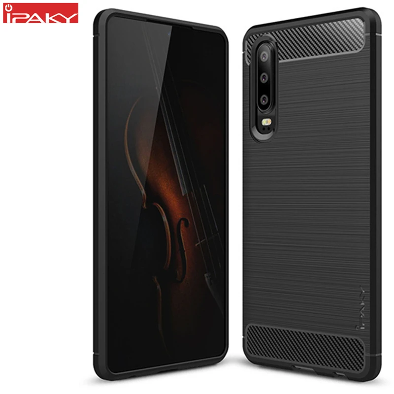 Чехол для Huawei P30 IPAKY Pro матовый силиконовый гибридный защитный чехол из