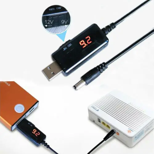 Разъем питания USB провод для прикуривания 5 в Шаг до 9 В/12 В преобразователь