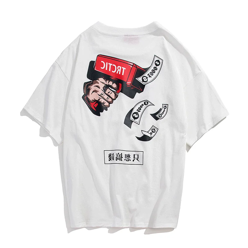Alphabet Printed Short-sleeved Summer Korean Wind-neck Five-Sleeve T-shirt Bottom elf on the shelf clothes | Мужская одежда