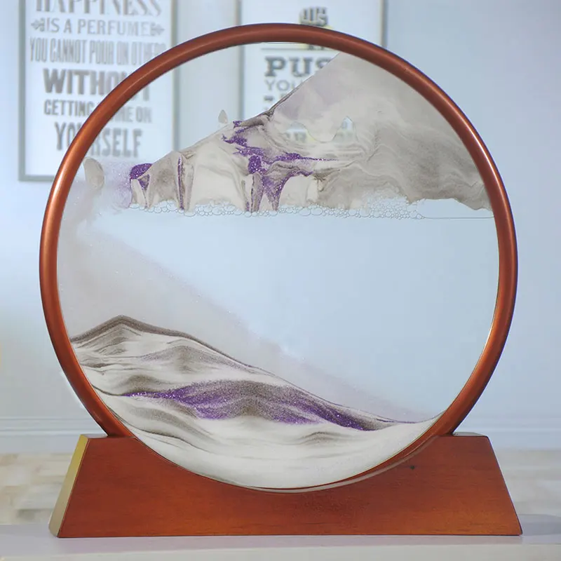 Картина из движущегося песка картина в подарок пейзаж живопись стеклянные