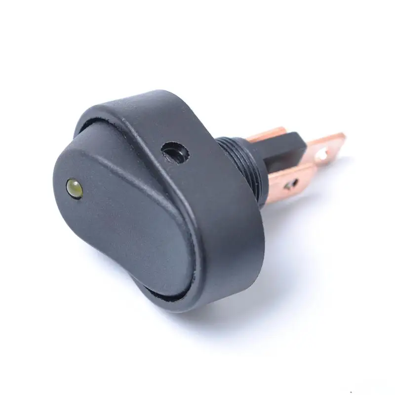 Пластиковый автомобильный кулисный переключатель 12 В 3 контакта на выключенном