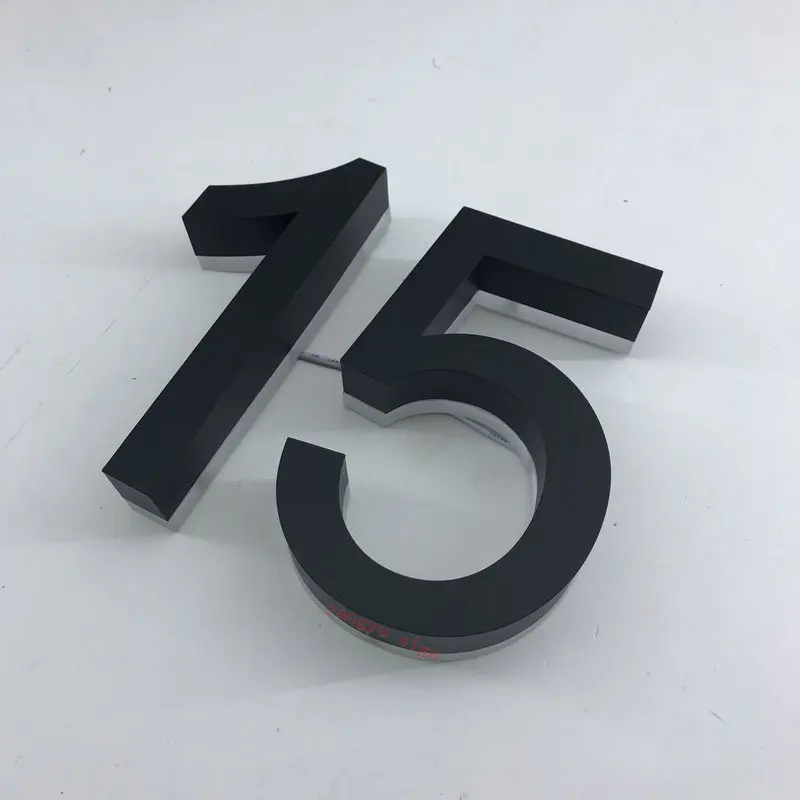 Пользовательские 3d светодиодный канал цифровые буквы вывесок знаки из