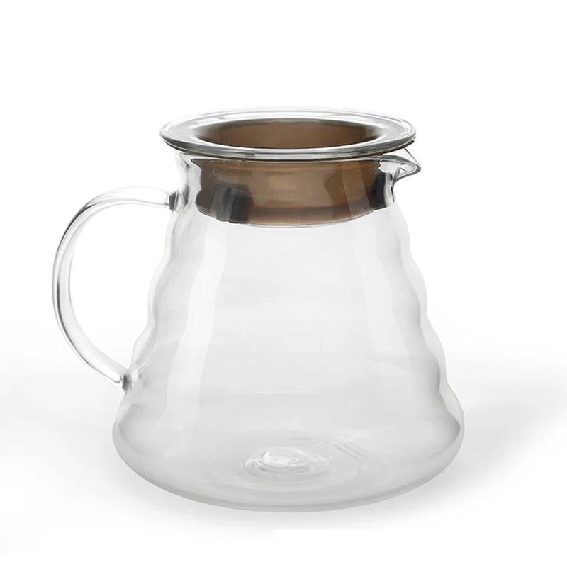 V60 &quotЯсный&quot Стекло диапазон кофейный поднос 600 мл|Кофейники| |