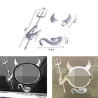 ПВХ наклейки Демон 3 цвета дьявол клей стикер для TOYOTA Camry Corolla RAV4 Yaris Hilux volkswagen Golf BMW Lexus Ford Стайлинг автомобиля