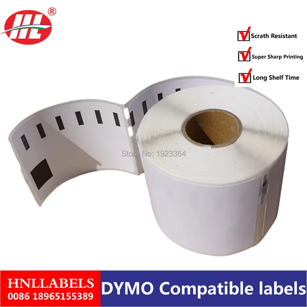 4 рулона DYMO LABEL 400 450 Duo Twin Turbo 99015 54x70 мм Label DYMO99015 DYMO99015|Самоклеящаяся Бумага| |