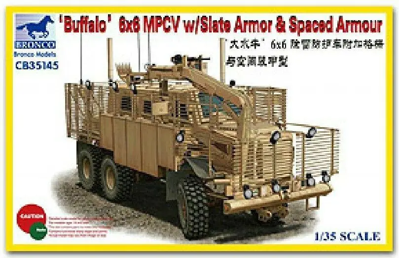 Bronco CB35145 1/35 Buffalo 6x6 MPCV w/Slate Armor &amp Spacad Armour | Игрушки и хобби