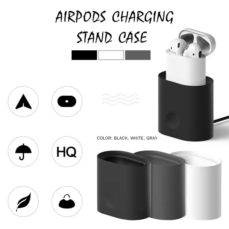 Силиконовый чехол подставка для беспроводного зарядного устройства Apple с