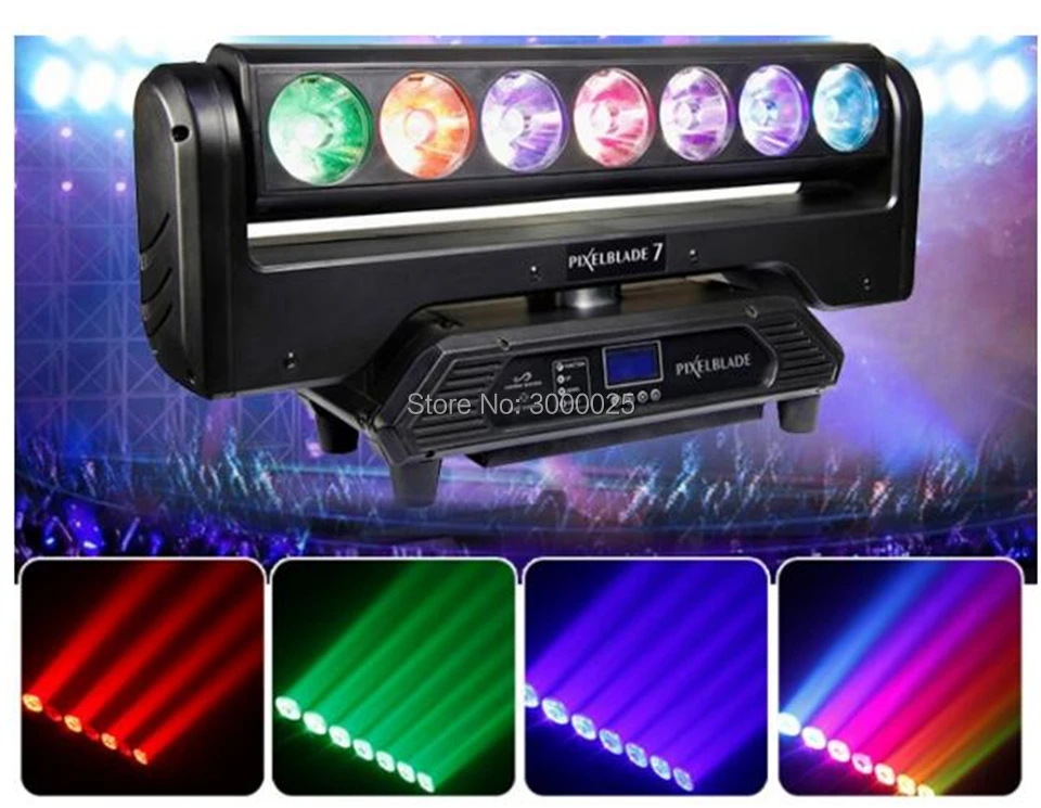 4 шт./лот &amp flightcase pixel beam светодиодный светильник 7x15 Вт blade LED движущаяся головка rgbw