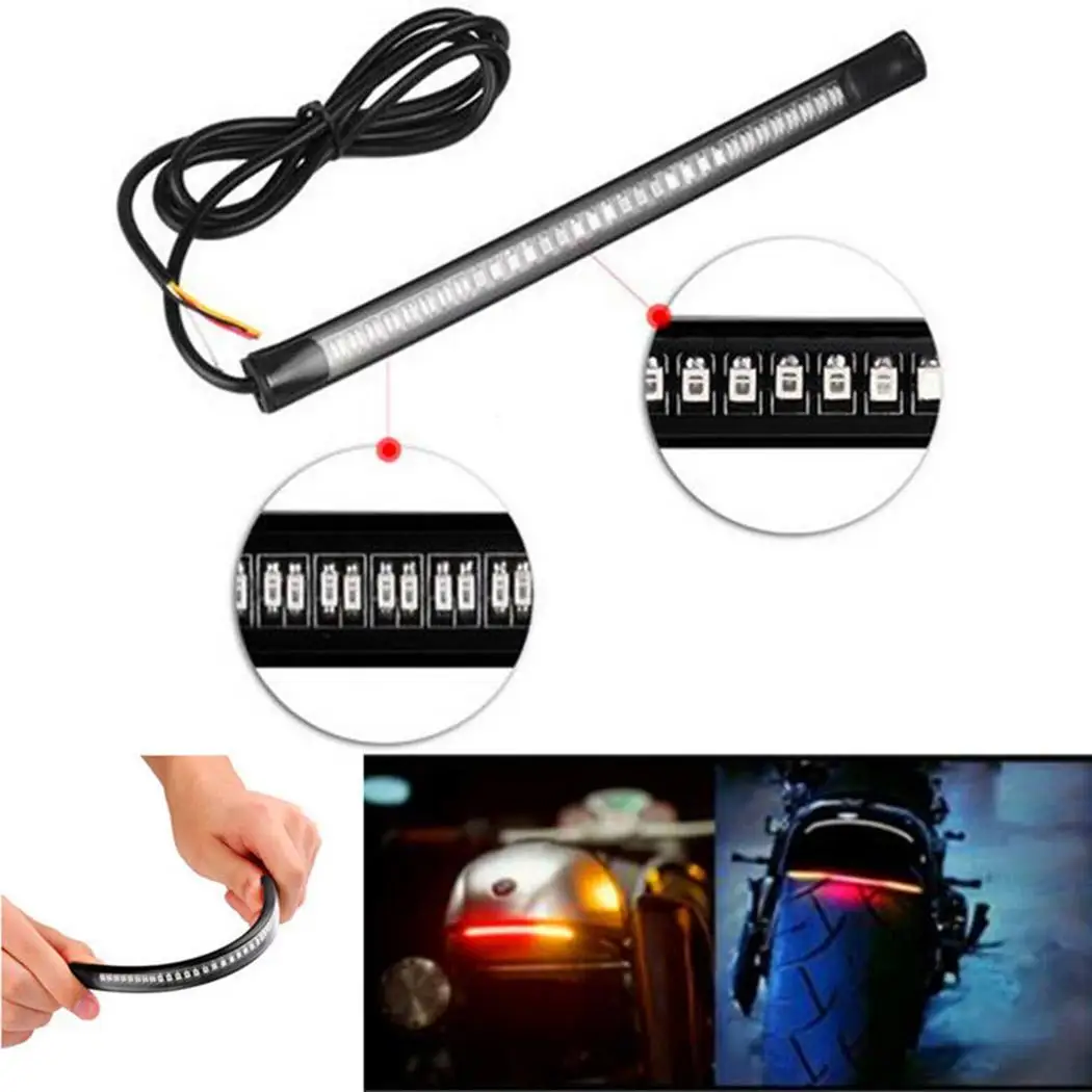 48SMD мотоцикл светодиодный стоп-сигнал поворот сигнала 3528SMD + 3014SMD DC11-14V корпус