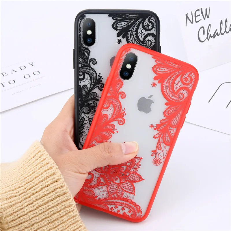 Lovebay чехол цветок для iPhone X 8 7 6 6s плюс 5 5S SE XS MAX XR акриловые 3D мягкий TPU бампер