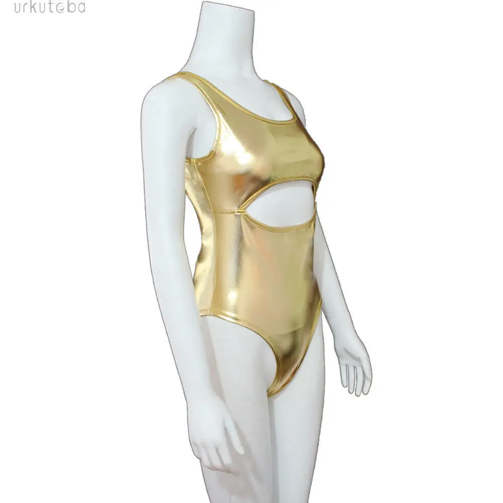 2019 Новые горячие Для женщин золото летние пикантные Одна деталь бикини купальный