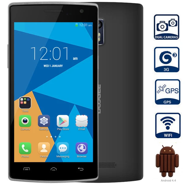 DOOGEE DG580 5 ''Android 4 3g смартфон с MTK6582 1. Гц ядра 1 ГБ Оперативная память 8 GB Встроенная