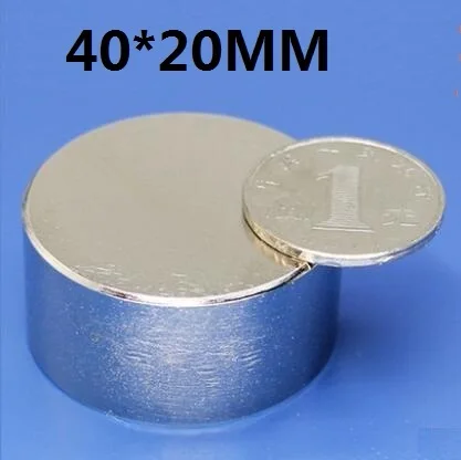 1 шт. неодимовый магнит 40*20 Диск D40 * 20 N35 Магнит NdFeB магниты Диаметр 40x20|Магнитные