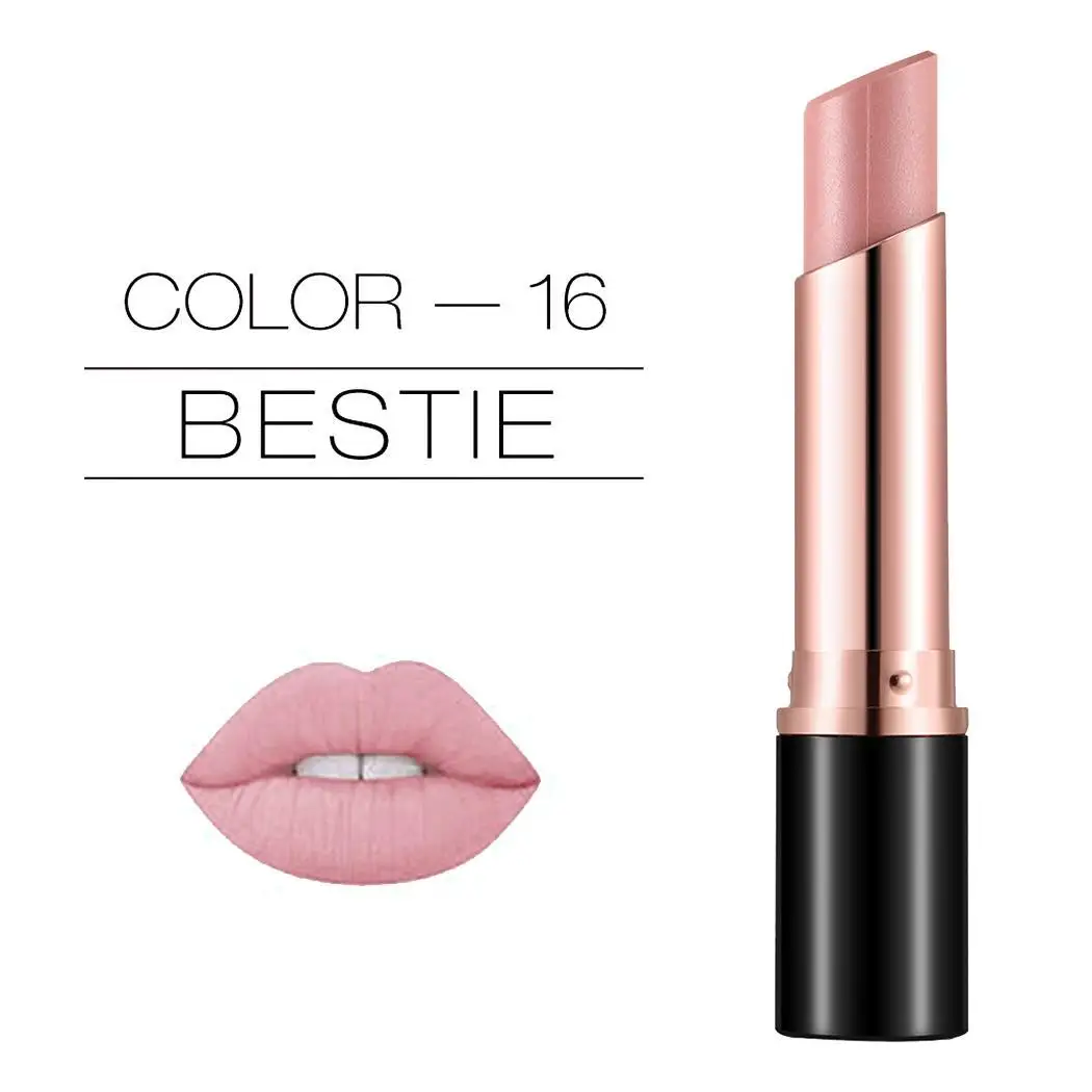 Women Cosmetic 12 Colors Long Lasting Matte All Skin Type Cream Silk Lipstick 21.6g 3.5 |